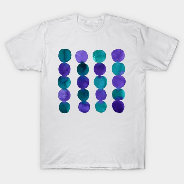 Watercolor Pop art bubbles T-Shirt by Cris Banana